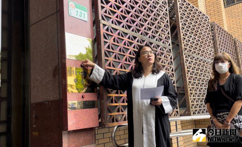 ▲寶成集團副總羊曉東委任律師楊凱雯赴北檢,對台中市議員林祈烽提起誹謗告訴(圖/記者潘千詩攝,2023.06.16)