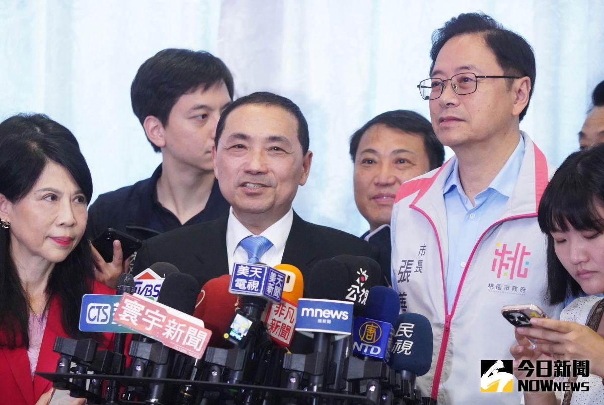 ▲侯友宜近來多次稱政府要檢討前瞻預算ㄧ事，民進黨發言人張志豪回應，這是典型的為了選舉噴政治口水，國民黨及侯友宜就是標準的「人前用前瞻、人後罵前瞻」。（圖／記者李春台攝）