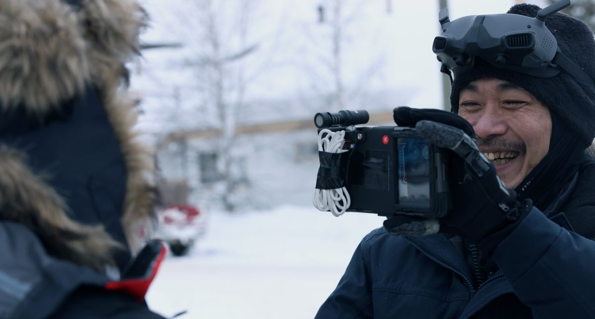 ▲極地超馬選手陳彥博在導演詹宏邦的提議下，大膽採用iPhone進行「重返育空」的紀錄片拍攝。（圖／ 導演詹宏邦提供）