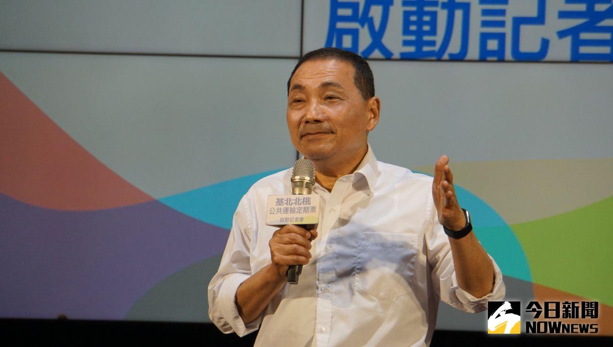 ▲國民黨總統參選人侯友宜，稱他多次聯繫鴻海創辦人郭台銘。(圖／記者呂炯昌攝)