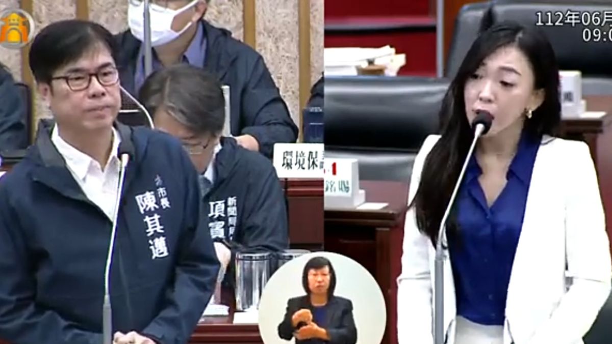 ▲市議員白喬茵今天質詢指出，高雄右昌公托驚爆幼童不當照顧事件，市長陳其邁獲報後除要求社會局徹查外，若有不當對待情事，除立即改善，要求校方負起責任，嚴懲不貸。(圖／高市議會提供)