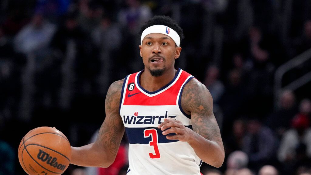 ▲華盛頓巫師希望交易陣中球星Bradley Beal，球團盼能趕在選秀大會前完成。（圖／美聯社／達志影像）