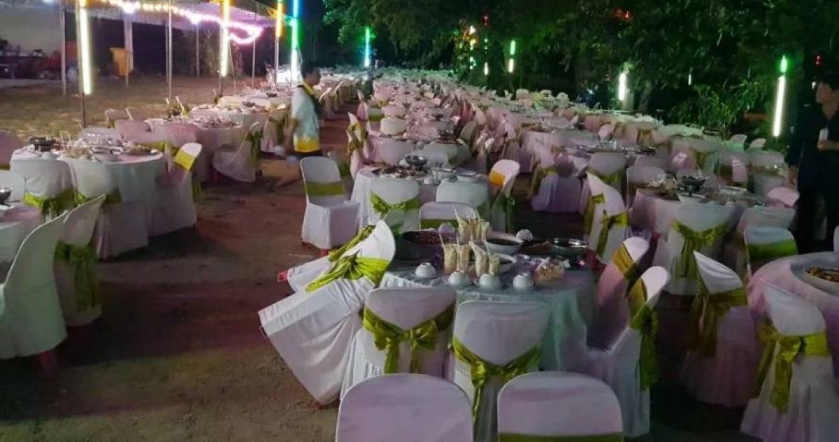 ▲泰國一名樂透得主宴請鬼魂。（圖／翻攝MGR Online臉書）