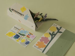 ▲creammm.t絕美花器禮盒，有三款不同的花色隨機出貨。（圖／creammm.t提供）