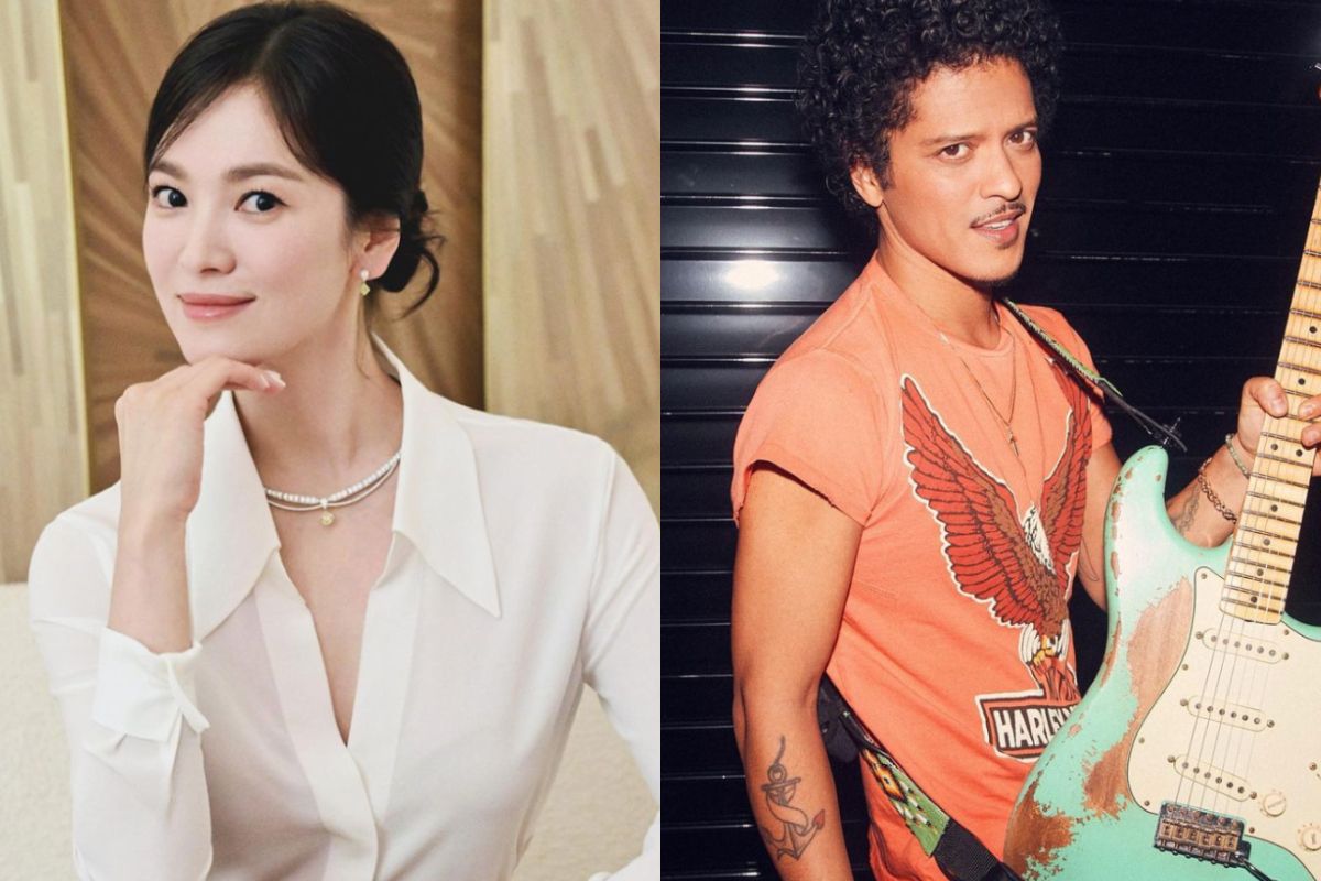 ▲宋慧喬（左）因參加火星人布魯諾（右）演唱會爆出透過藝人特權買票，事後還利用新聞洗白。（圖／翻攝自IG）