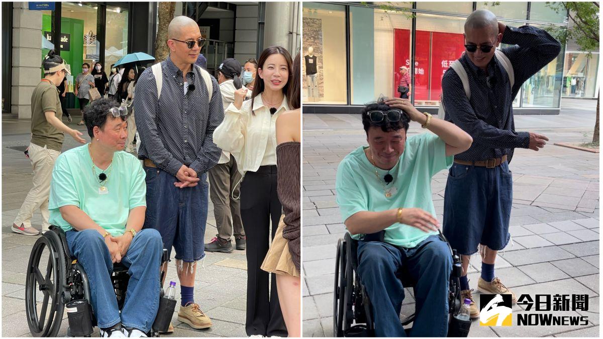 ▲「酷龍」具俊曄（右）跟姜元來在台北街頭合體，重現經典神曲〈Bing Bing Bing〉。（圖／記者陳雅蘭攝）