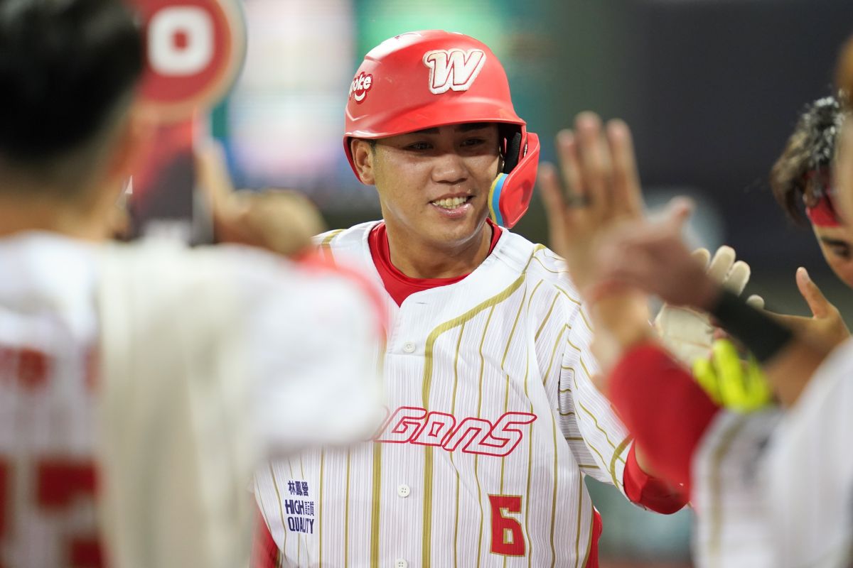 ▲味全龍隊張皓緯，代打建功拿下MVP。（圖／龍隊提供）