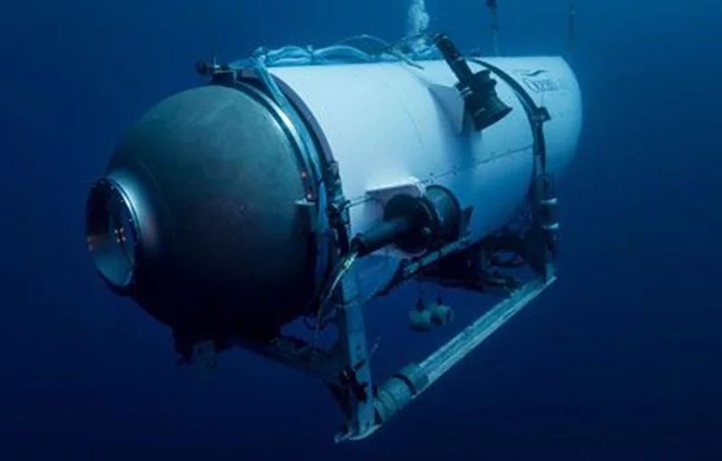 ▲探索「鐵達尼號」殘骸的觀光潛水器「泰坦號」18日失聯，現已被尋獲殘骸。資料照。（圖／美聯社）