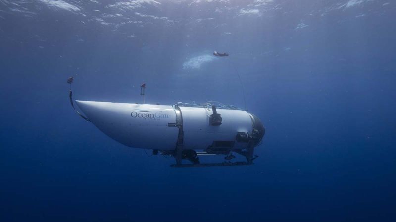 ▲小型觀光潛水器「泰坦號」（Titan）在18日下海探索「鐵達尼號」（Titanic）殘骸，不料就此失聯，至今仍然毫無音訊。（示意圖／翻攝自Ocean Gate的推特）
