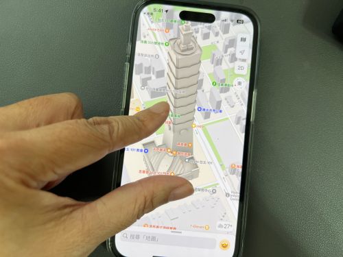 Apple 地圖,3D顯示。(圖/周淑萍攝) ▲Apple 地圖,3D顯示。(圖/周淑萍攝)