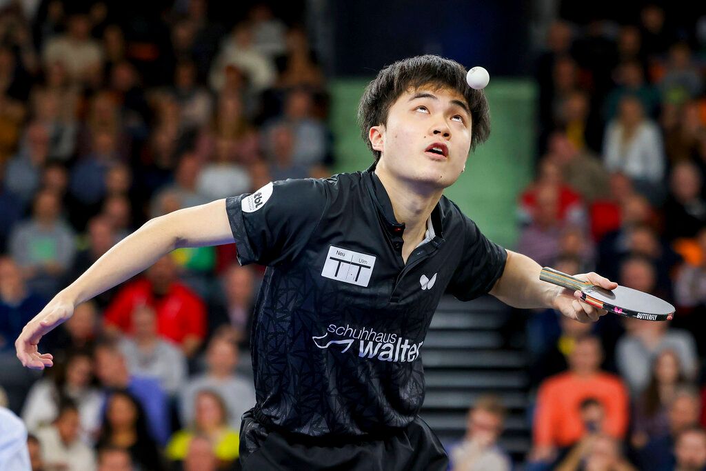 ▲台灣桌球好手「小林同學」林昀儒在WTT阿拉木圖挑戰賽男單及混雙都傳回捷報。（圖／美聯社／達志影像）