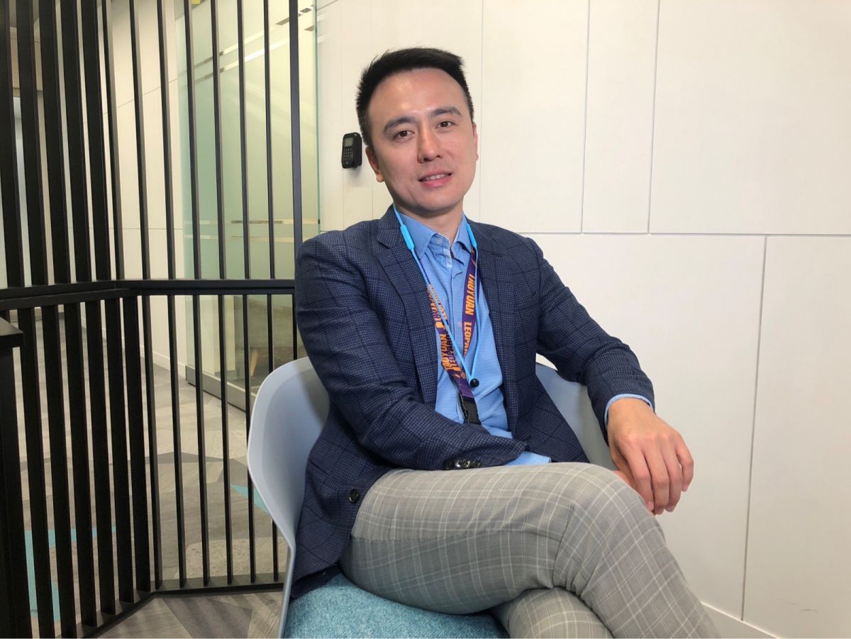 ▲雲豹能源創辦人兼發言人張建偉接受《NOWnews今日新聞》專訪。（圖／嚴俊強攝影）