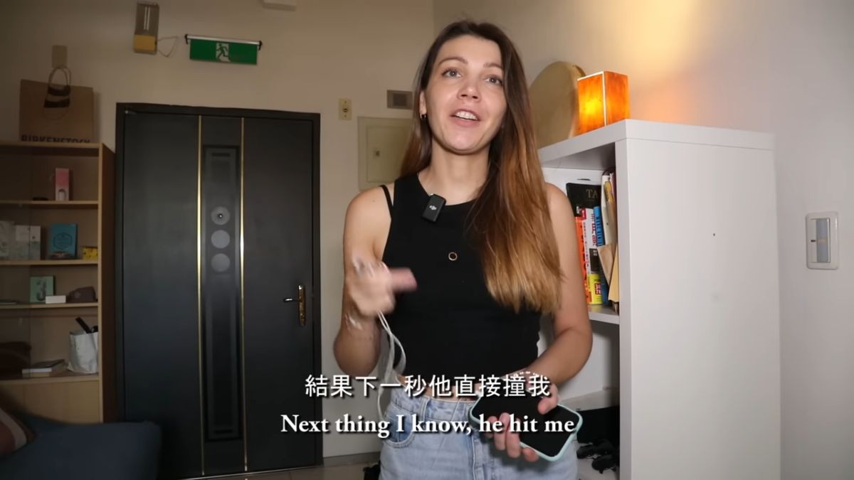 ▲旅台生活的波蘭女子Eli，回憶過去也曾在台灣路口遭轎車撞上。（圖／不要鬧工作室）