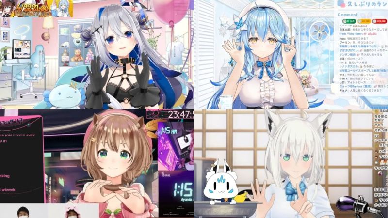 ▲已經有不少hololive成員在直播中使用《ToF AR》,雙手「解放」後也讓聊天室開始「暴動」。(圖/hololive production)
