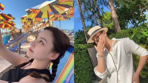 ▲阿嬌(左)單身3年,先前被「女版陳冠希」親吻後,再爆出兩人同遊普吉島曬定情物。(圖/翻攝自阿嬌、皇甫聖Instagram) ▲阿嬌(左)單身3年,先前被「女版陳冠希」親吻後,再爆出兩人同遊普吉島曬定情物。(圖/翻攝自阿嬌、皇甫聖Instagram)