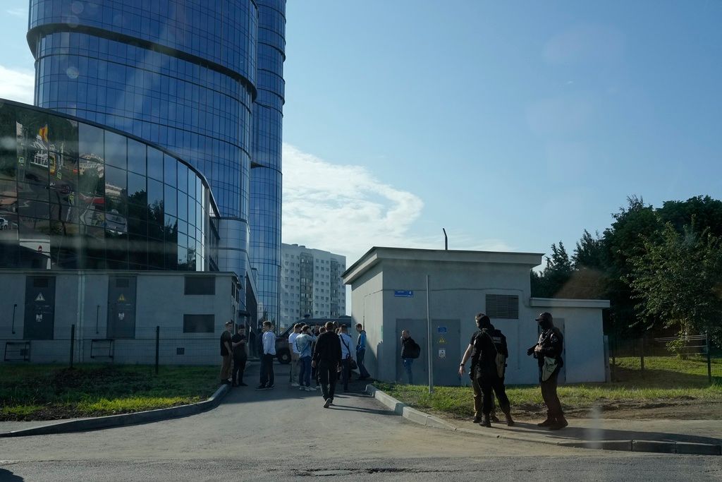 ▲俄羅斯總統蒲亭今天表示，傭兵組織瓦格納集團及其創辦人普里格津過去一年獲得國家將近20億美元資助。圖為瓦格納集團的總部大樓與周邊街道。（圖／美聯社／達志影像）