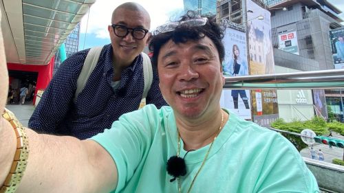 ▲酷龍姜元來（前）、具俊曄在台工作兼敘舊。（圖／翻攝自姜元來IG）