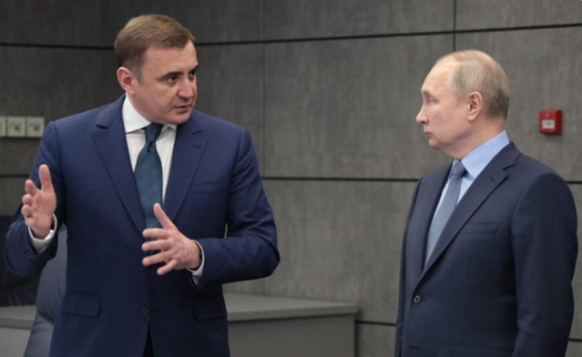 ▲有分析指蒲亭的前保鑣、現任圖拉州州長久明（Aleksey Dyumin），有可能會接替俄國國防部長的職位。（圖／翻攝自推特）