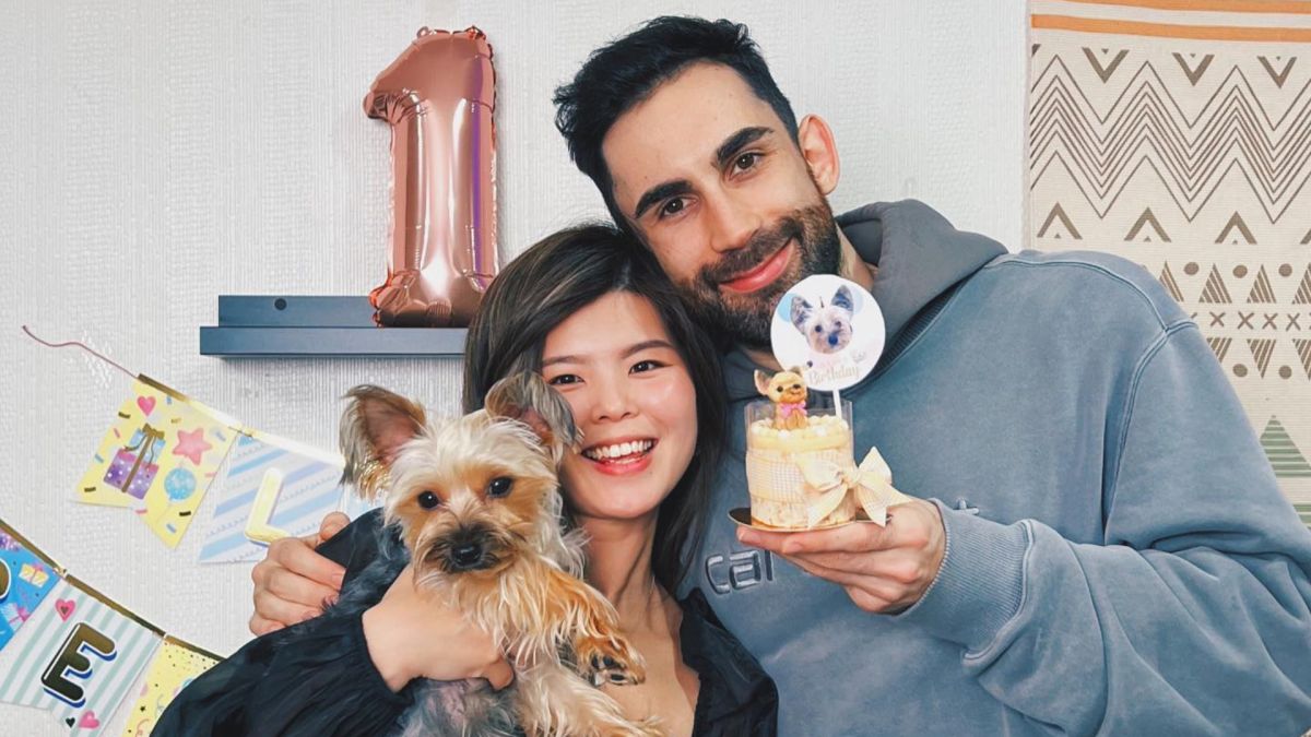 ▲百萬YouTube「酷」（右）與女友菲歐娜（左）確定分手，結束5年戀情，菲歐娜在影片中落淚表示：「我不是那個對的人。」（圖／菲歐娜FB）