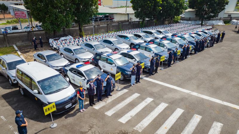 ▲屏東縣府新購183輛警用車輛，為治安注入新血。（圖／屏東縣警提供）