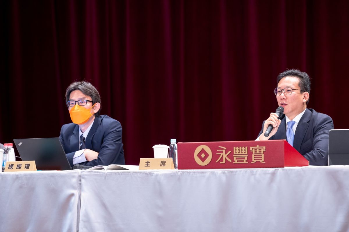 ▲永豐實總經理李宗純辭世。圖右為董事長何奕達。（圖／今日新聞資料庫）