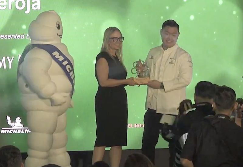 ▲29歲的黃達文榮獲今年新加坡的「米其林年輕主廚大獎」。（圖／翻攝自8world）
