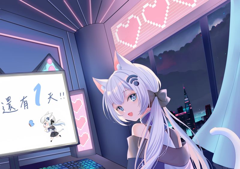 ▲米亞萌創意工作室推出首位台灣 AI VTuber 「愛可」，但卻被揪出是使用台灣知名配音員林美秀的聲音做為素材訓練。（圖／Twitter@aicoVTuber0317）