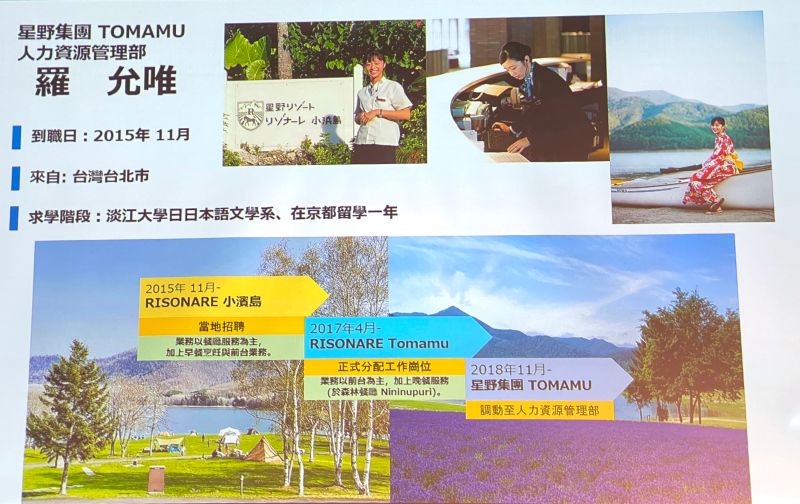 ▲台灣人羅允唯2015年起進入星野集團，一待近8年，現在任職於TOMAMU人力資源管理部。（圖／記者蕭涵云攝）