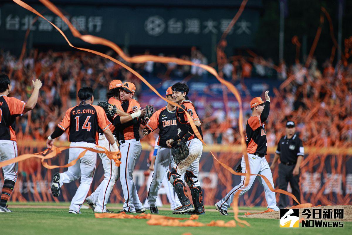 ▲統一獅勇奪中華職棒34年上半季冠軍，也是史上挑戰勝最多勝球隊。（圖／記者葉政勳攝 , 2023.06.29）