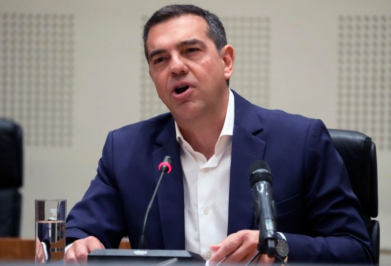 ▲希臘國會大選，反對黨「極左聯盟」（SYRIZA）慘敗，黨魁齊普拉斯（Alexis Tsipras）今天表示，他將下台。（圖／美聯社／達志影像）