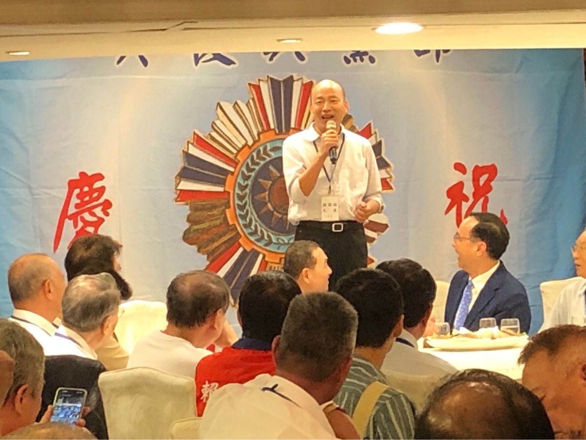 ▲韓國瑜在侯友宜被提名後，首度與侯友宜同台。（圖／記者朱俊強攝，2023.7.1）