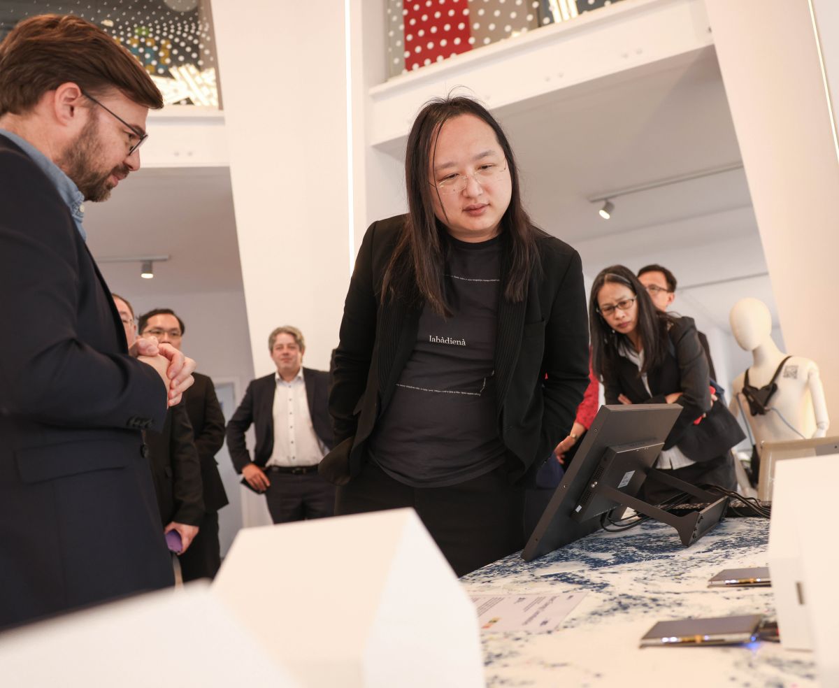 ▲數位發展部今（1）日指出，部長唐鳳出訪比利時，深化台灣與歐盟數位領域的連結與合作。（圖／數位部提供）