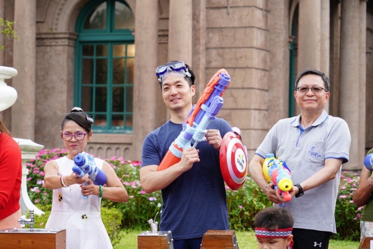 ▲台北市長蔣萬安出席台北親水節開幕活動。（圖／北市府提供）