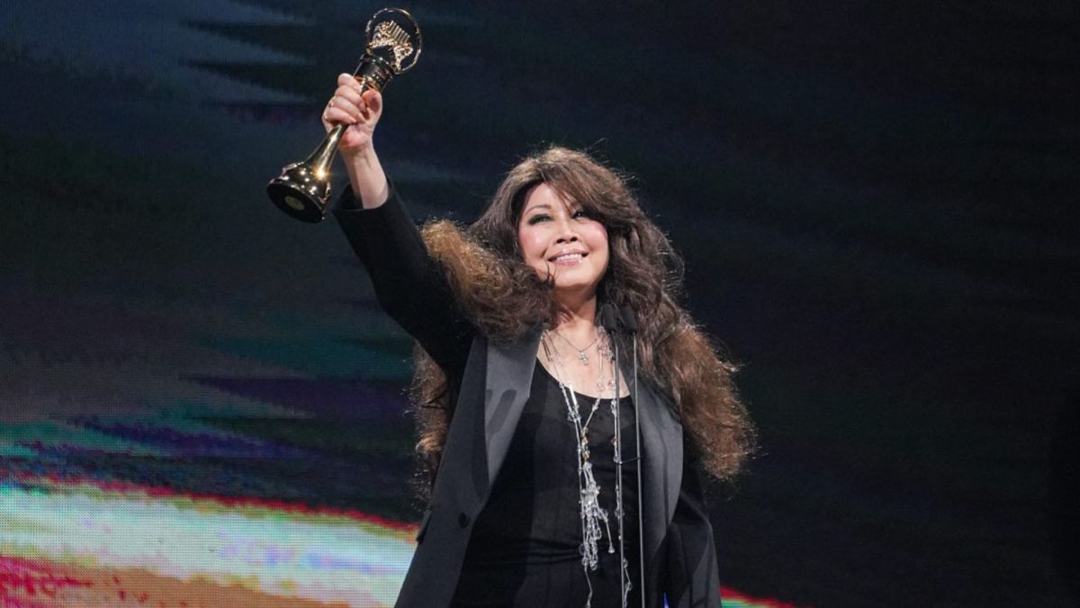 ▲歐陽菲菲出席金曲獎，姪女歐陽娜娜發聲。（圖／翻攝自金曲獎IG）