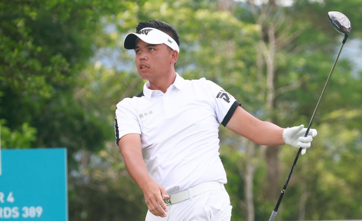 ▲杭州亞運台將洪健堯三輪打完位居第2，最終輪有望奪牌，甚至衝擊金牌。（資料照）