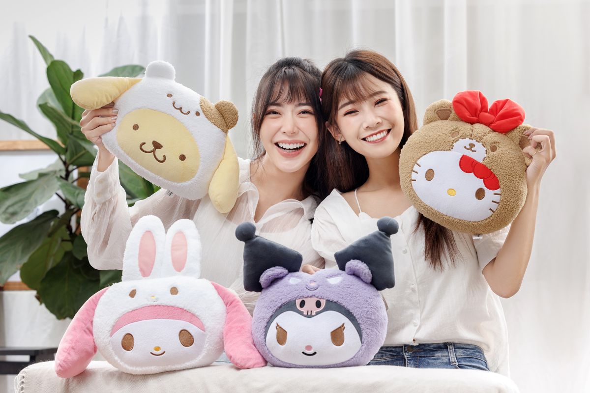 ▲台灣麥當勞開賣全新「麥麥萌友夏日派對抱枕」系列，推出Hello Kitty、布丁狗、美樂蒂、酷洛米4款造型，7月5日搶先開賣。（圖／台灣麥當勞提供）