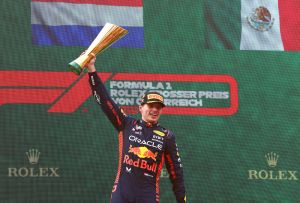 F1／制霸主場！Red Bull車隊Max Verstappen回歸紅牛賽道奪冠
