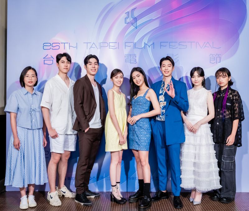 ▲青春校園喜劇《讓我看見你是誰》在台北電影節世界首映,演員齊聚分享拍攝趣事。(圖/台北電影節提供)
