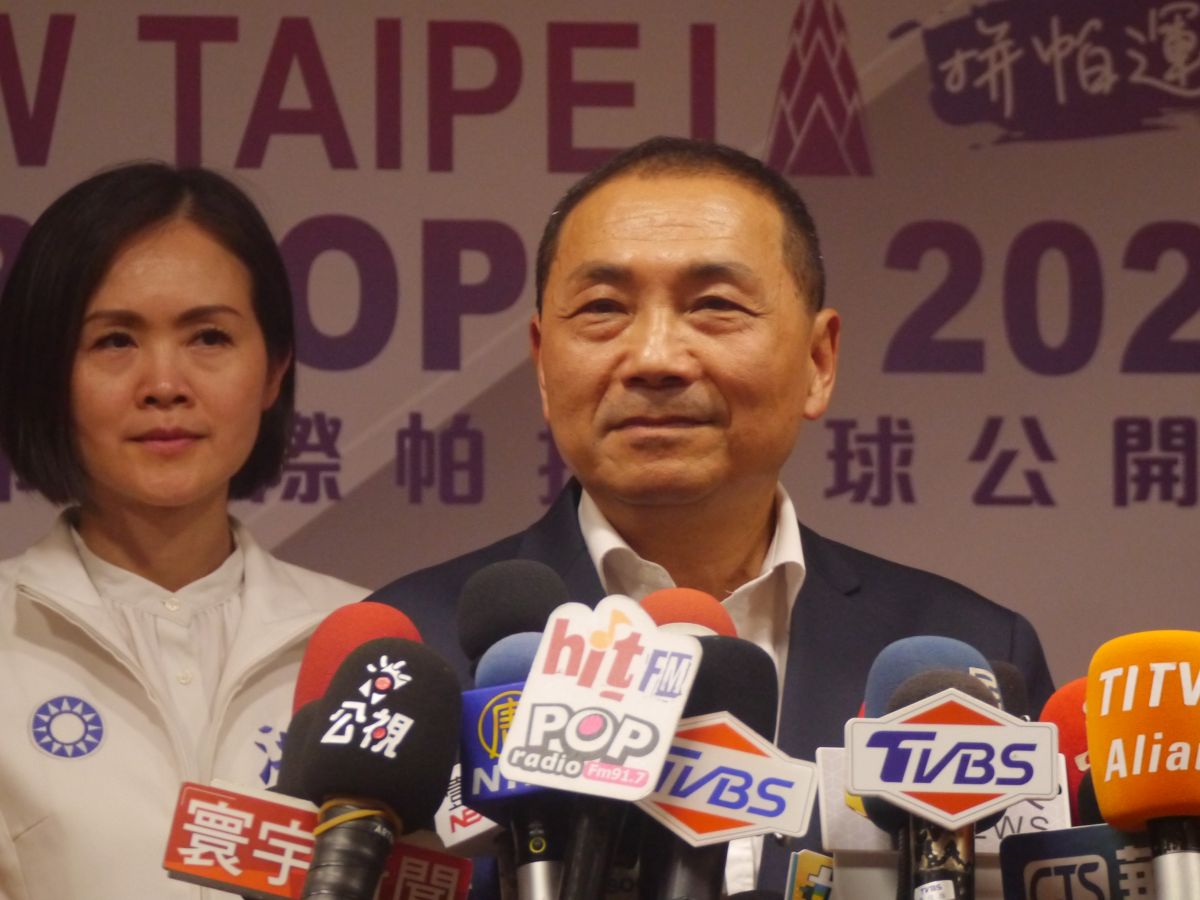 ▲對於拋出「恢復4個月兵役」惹議，侯友宜在市府活動後發表回應前提是兩岸台海穩定之後。（圖 ／記者吳嘉億攝，2023.07.04）