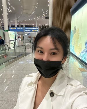 ▲洪曉蕾在仁川機場自拍留影。(圖/翻攝自洪曉蕾臉書) ▲洪曉蕾在仁川機場自拍留影。(圖/翻攝自洪曉蕾臉書)