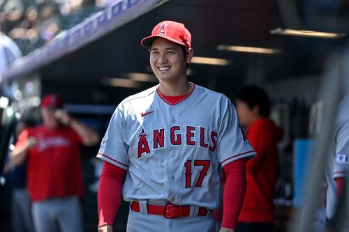 ▲大谷翔平2019年效力天使期間，曾因先天性的「二分髕骨」接受左膝手術，當時預估復原期約8至12週。（圖／大聯盟推特）