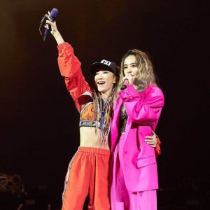 ▲李玟2019年邀請蔡依林（右）當她演唱會嘉賓。（圖 / 李玟臉書）