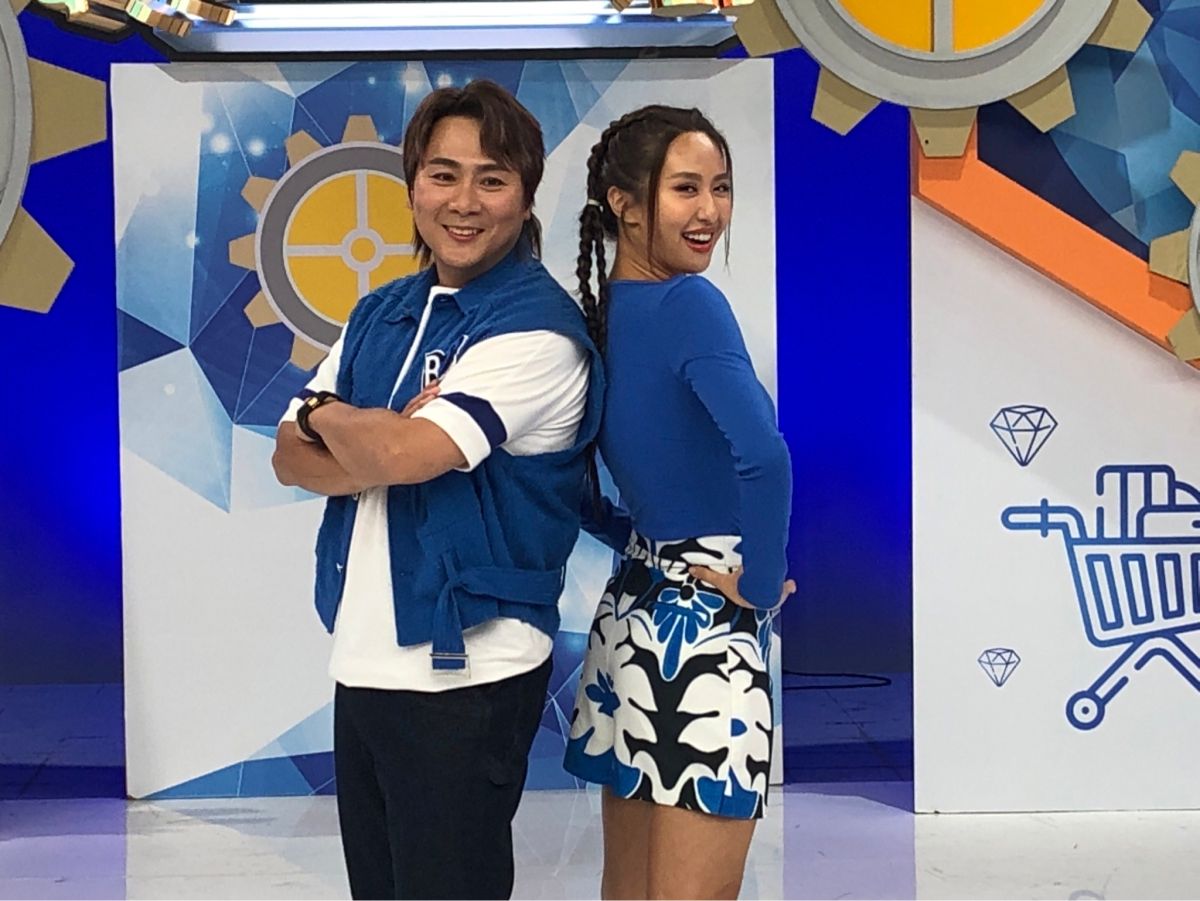 ▲王仁甫（左）、薔薔（右）今（6）日出席《大老闆聯盟》錄影記者會，擔任代理主持人。（圖／記者嚴俊強攝）