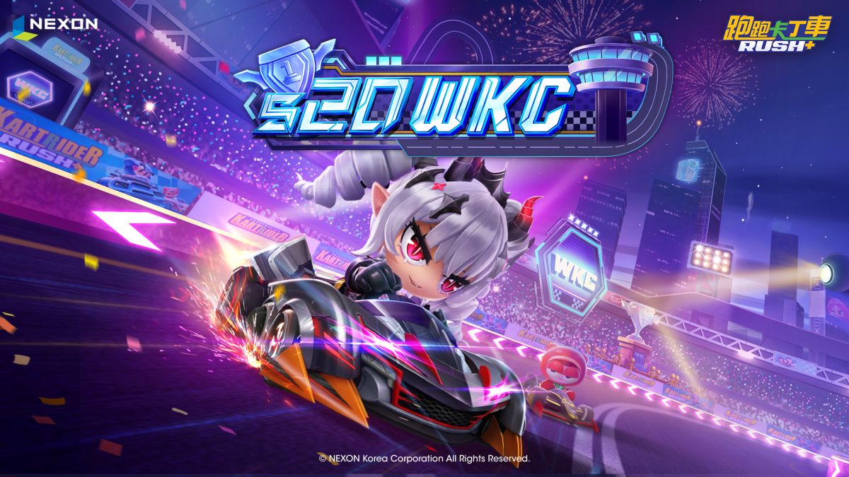 ▲《跑跑卡丁車RUSH+》進行第20賽季「WKC」更新以及推出重點賽車「黑龍」、「白龍」以及全新遊戲內容「歡樂闖關」。(圖/品牌提供)