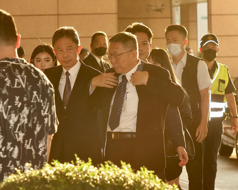 ▲民眾黨總統參選人柯文哲出席美國國慶酒會(圖/記者陳明中2023.07.06攝)