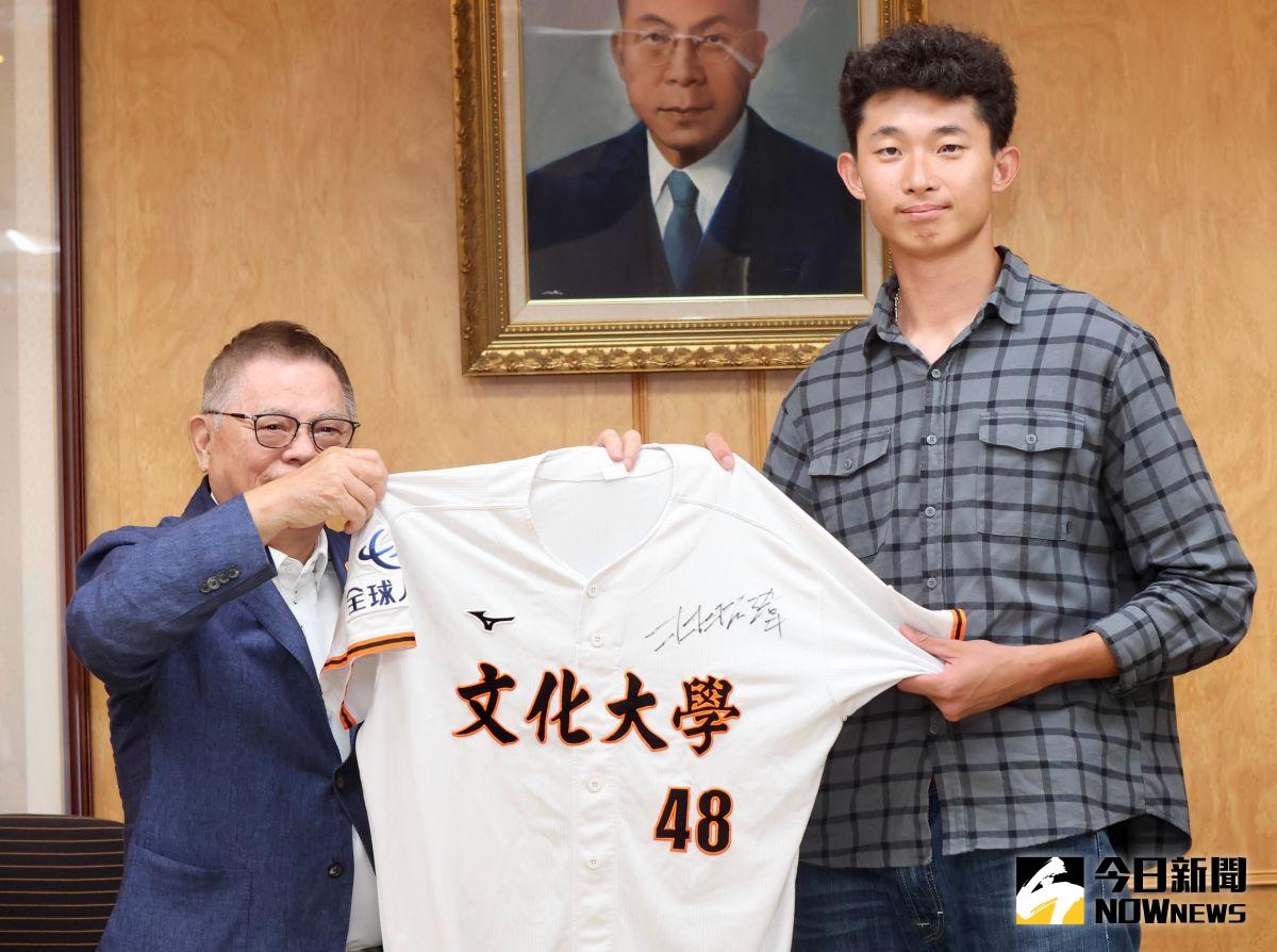 ▲郭泓志外甥，文化大學林振瑋加盟聖路易紅雀。(特約記者陳明中攝)