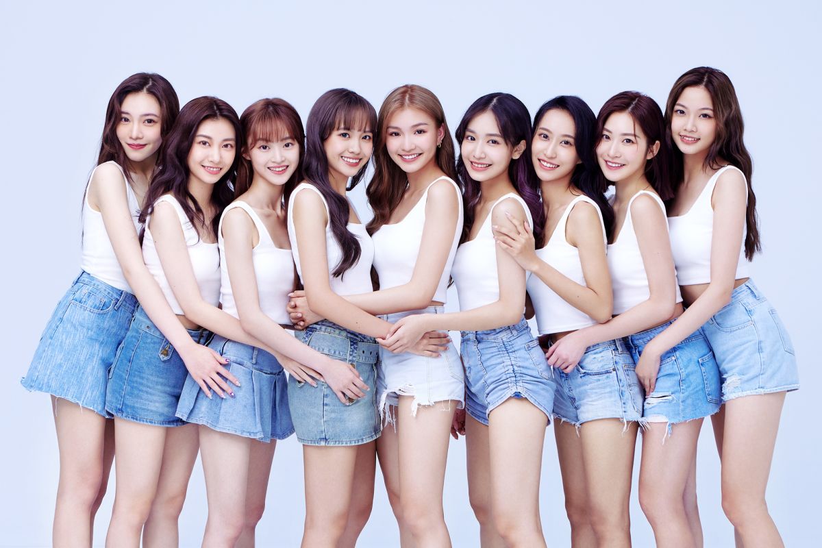 ▲《未來少女》「黑曜精靈」成員們。紫嫣（左起）、依沛、Emma、雨璇、力安、郭郭、名慧、張瑄、采婕。（圖／星光瑞瑞提供）
