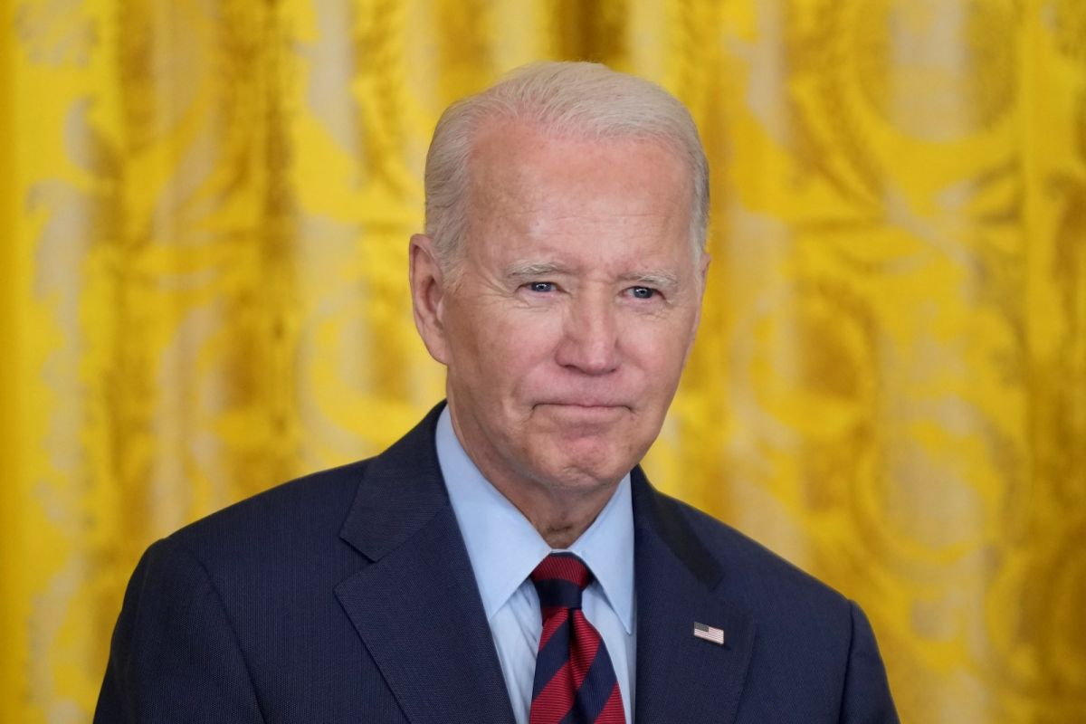 ▲美國國會宣布「台美21世紀貿易倡議首批協定實施法案」，獲得美國總統拜登簽署生效。（圖／美聯社／達志影像）