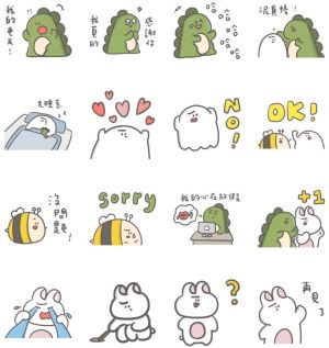▲免費貼圖「LINE購物品牌名店×多多龍」。(圖/取自LINE) ▲免費貼圖「LINE購物品牌名店×多多龍」。(圖/取自LINE)
