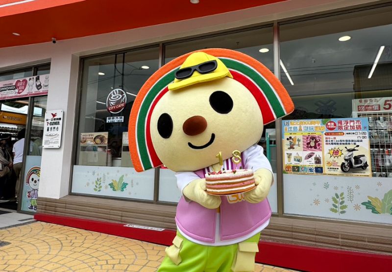 ▲今天是7月11日，正巧是台灣超商龍頭之一的7-11，其形象代言吉祥物「OPEN將」的生日。（圖／7-ELEVEN臉書）